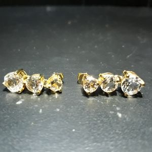 Natural White Topaz Earrings G10